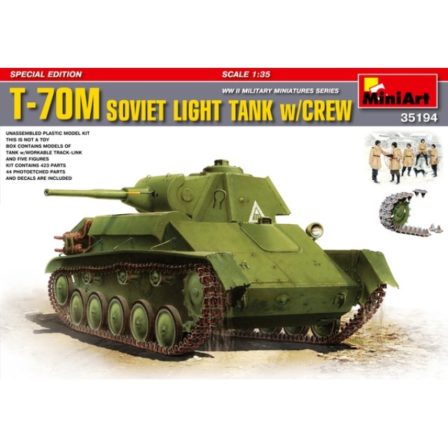 T-70m Soviet Light Tank With Crew. Special Edition