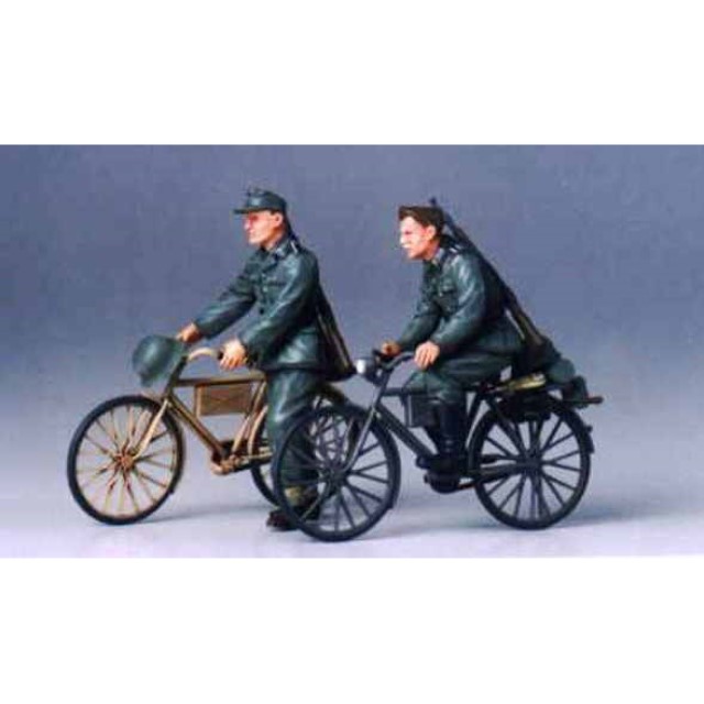 German Soldiers With Bicycles