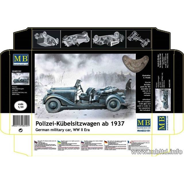 Polizei-Kubelsitzwagen ab 1937 German Military Car (WWII Era)
