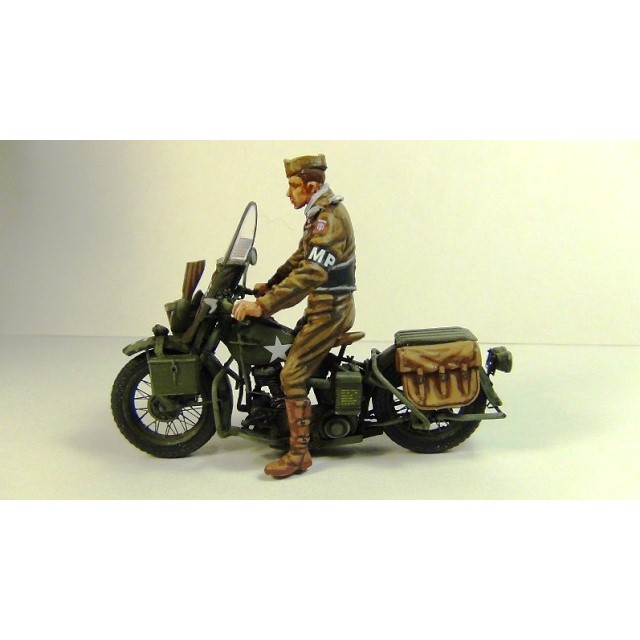 U.S. Millitary Policeman With Motorcycle