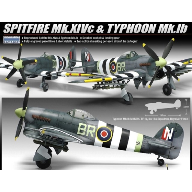 Spitfire Mk.XIVC & Typhoon Mk. IB