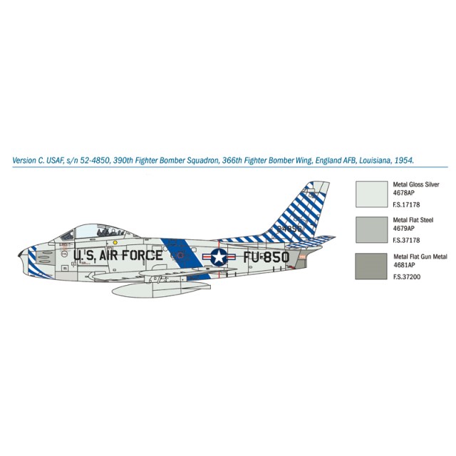 F-86 F Sabre - Super Decal Sheet included