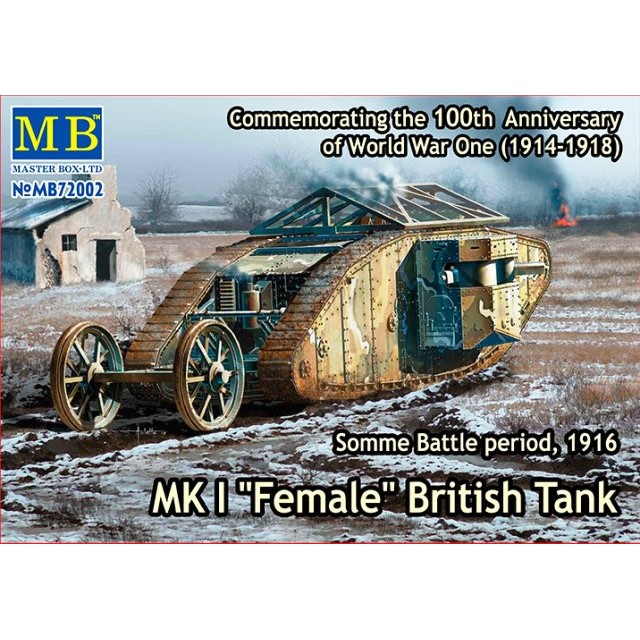Mk I "Female" British Tank Somme Battle Period 1916