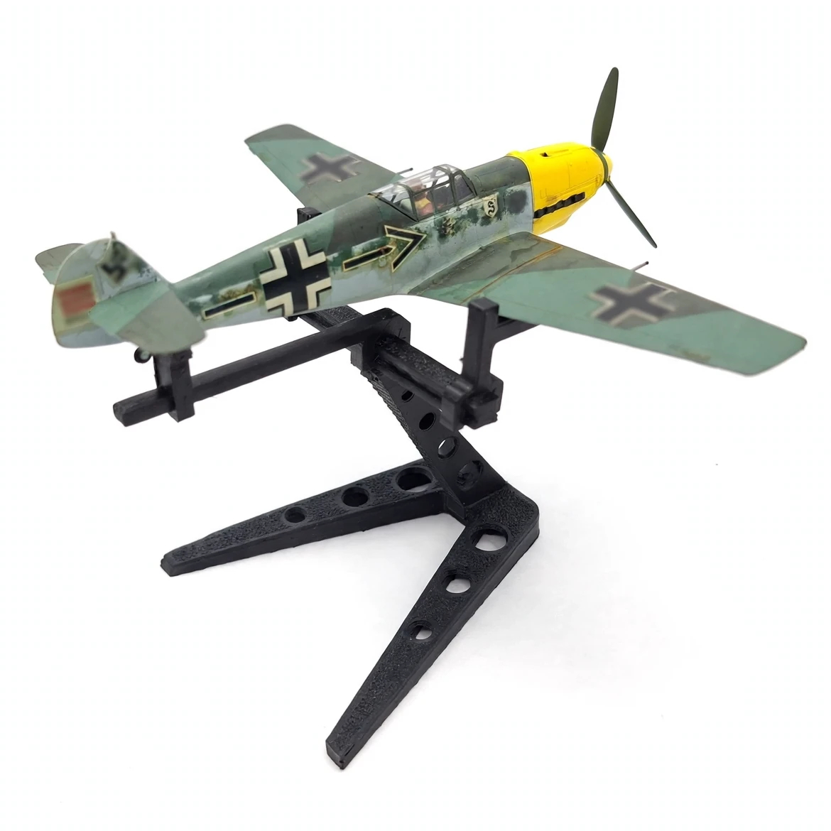 Aircraft Display Stand For 1/72 Scale Single Propeller Aircraft With Tail Support