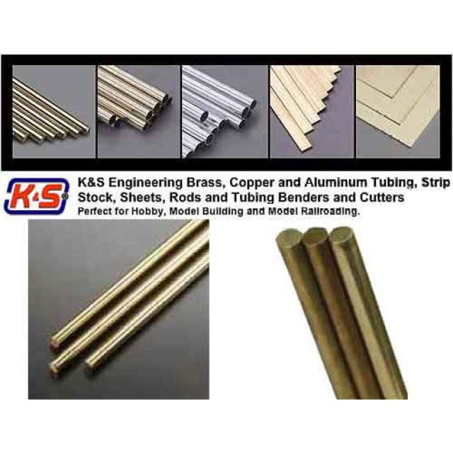 Dia 3,96mm Solid Brass Rod - L = 914.4mm