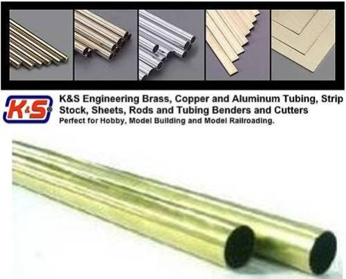 (15/32") Dia 11.9mm Round Brass Tube - L = 304.8mm