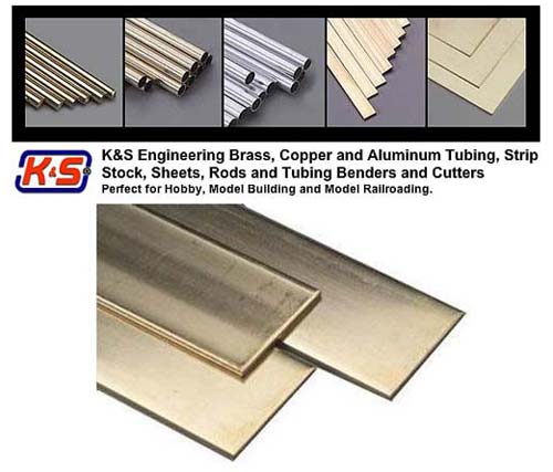 (.016 X 1/2") 0.41mm X 12.7mm Brass Strip - 1 Pcs - L = 304.8mm