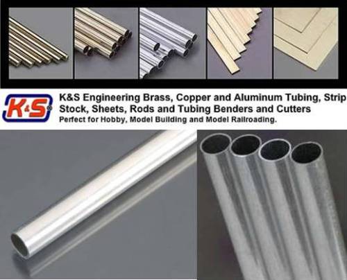 (5/16") Dia 7.95mm Round Aluminium Tube 1 Pcs - L = 304.8mm