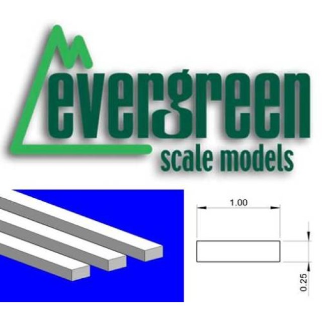 Dimensional Strips 0.25mm x 1.0mm (10 Strips Per Pack) #102 