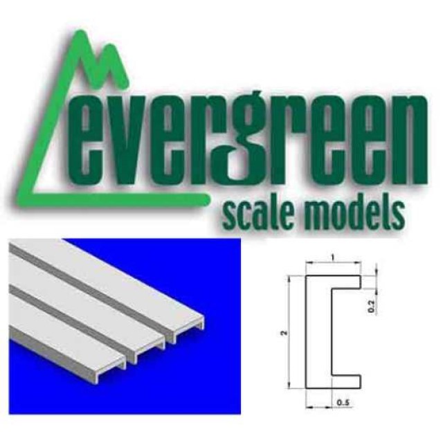 Channel - Height 2.0mm X Width 0.97mm (4 Pieces Per Pack) #262 