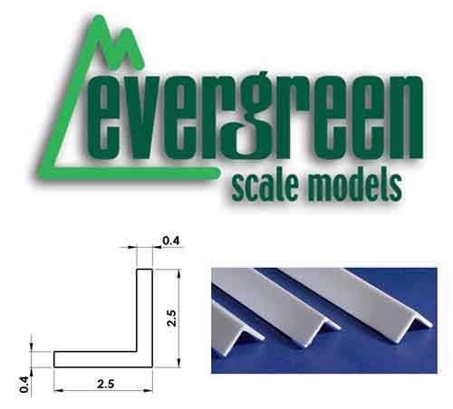 Equal Angle 2.5mm x Thk 0.45mm (4 Pieces Per Pack) #293 