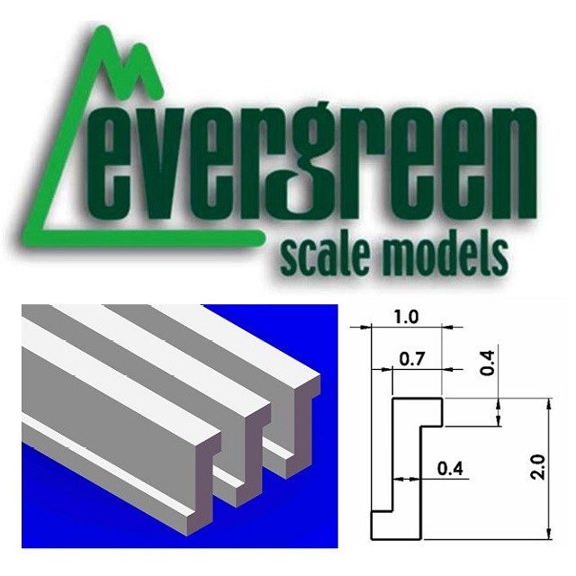 Z-Channel 2,0mm x 360mm (4 Pieces Per Pack) #752 