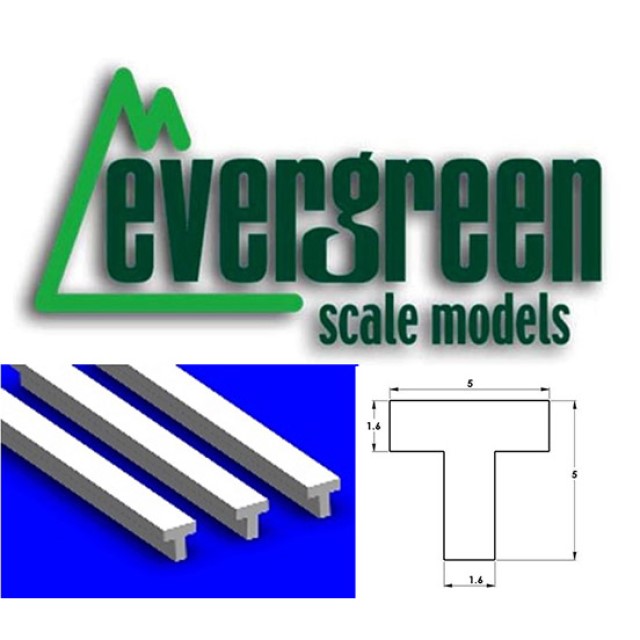 T-Profile 5.0x5.0x1.6mm (3 Pieces Per Pack) #767 