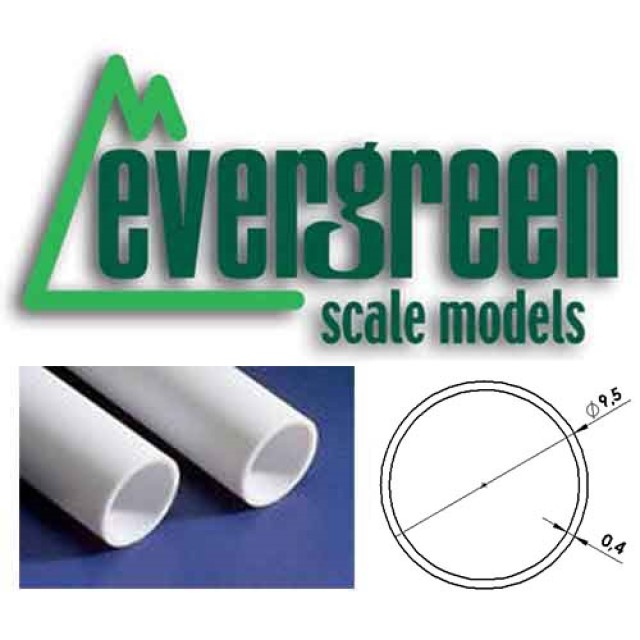 Tube Dia 9.5mm x 0.4mm Wall Thickness (2 Pieces Per Pack) #232 