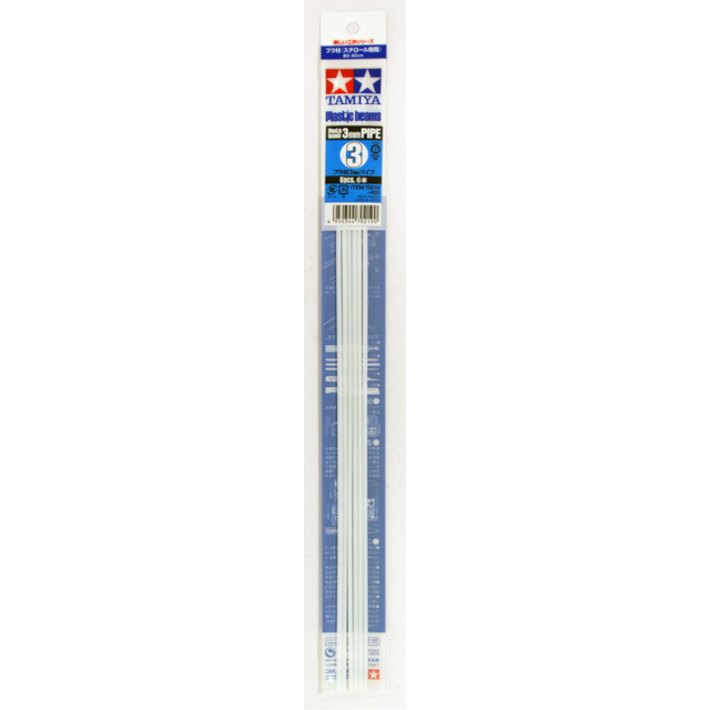 Plastic Beams 3mm Pipe (6 Pcs)