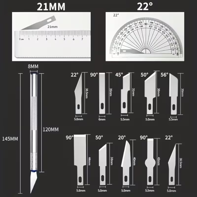 13pcs Precision Craft Knife Collection