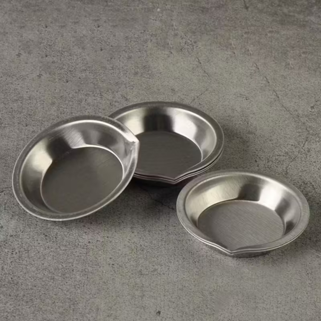 5pcs Mixing Paint, Stainless Steel Round Palette