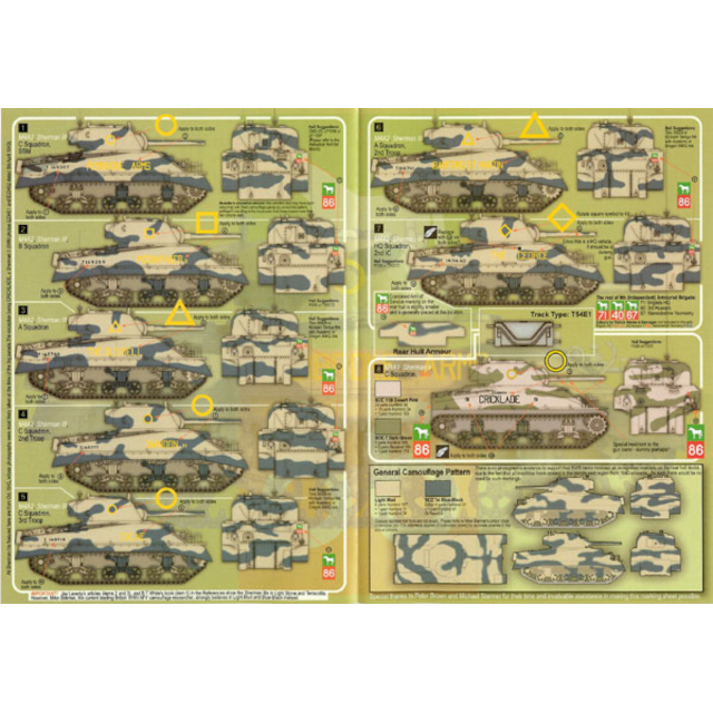 M4A2 Sherman III Decals.