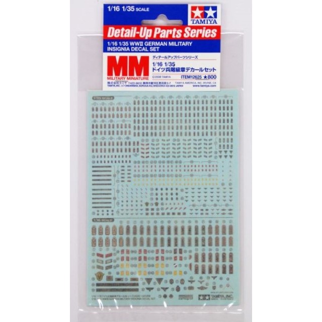1/16 - 1/35 WWII German Military Insignia Decal Set