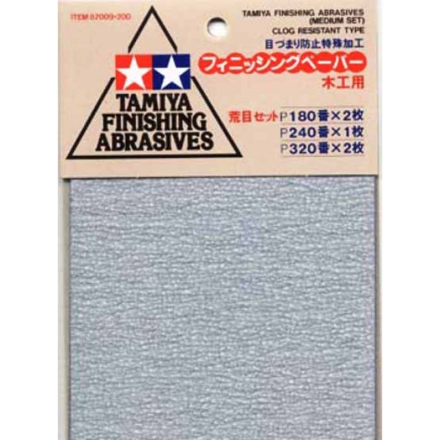 Finishing Abrasives (Medium Set) P180/P240/P320