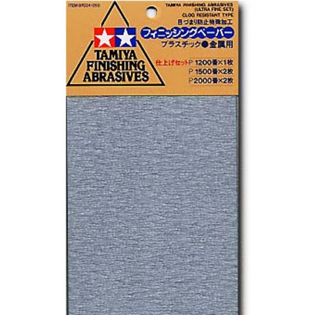 Finishing Abrasives (Ultra Fine Set) P1200/P1500/P2000