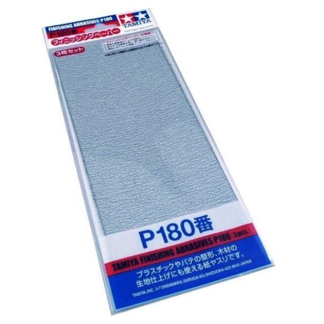 Finishing Abrasives P180 (3 Sheets)