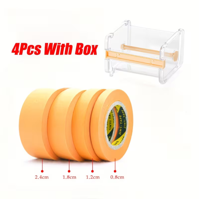 Masking Tape Fine Line with Cutter Dispenser Storage Box Set