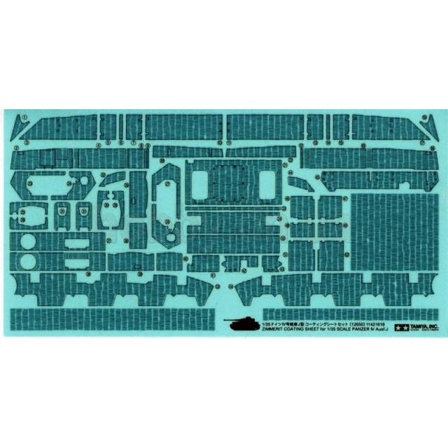 Panzer IV J Zimmerit Sheet