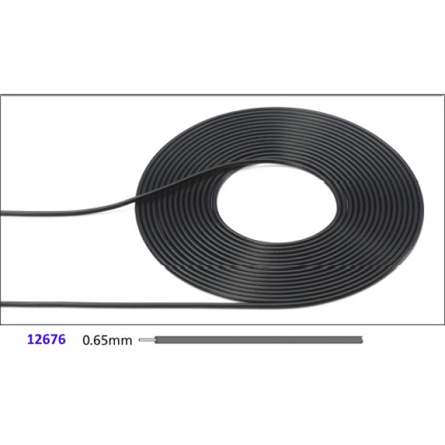 Cable 0.65mm OD (Black)