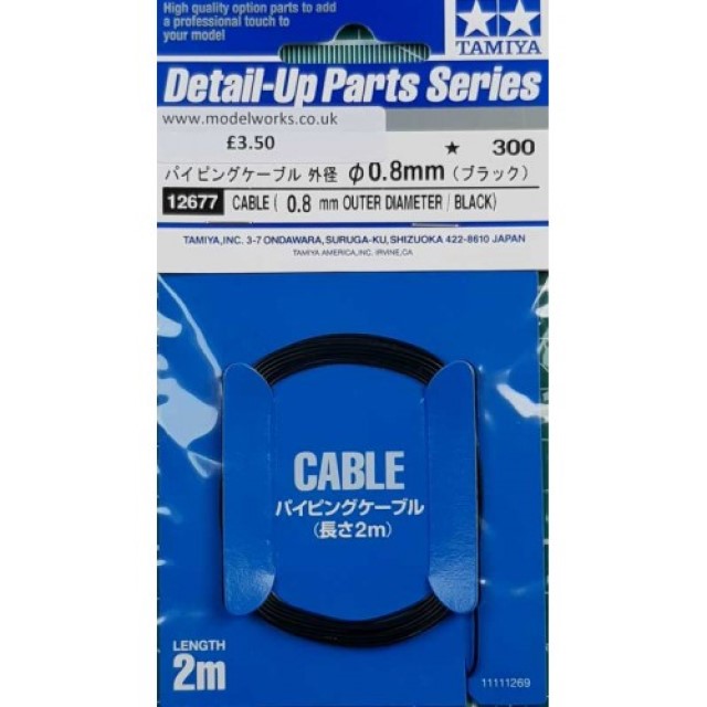 Cable 0.8mm OD (Black)