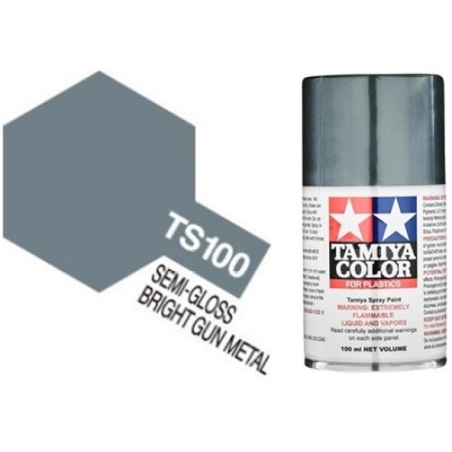 TS-100 Semi-Gloss Bright Gun Metal - Semi-Gloss - Synthetic Lacquer Paint