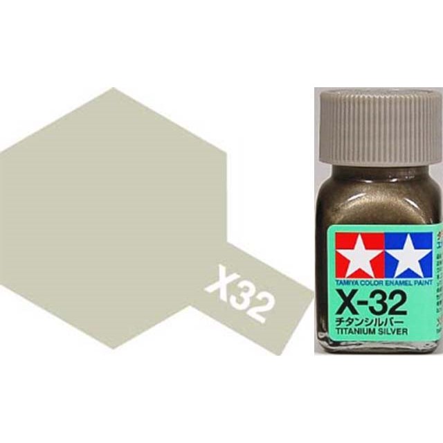 X-32 Titanium Silver - Gloss - Enamel Paint