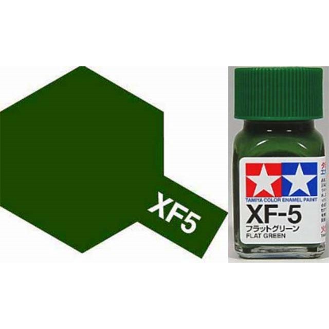 XF-5 Flat Green Enamel Paint