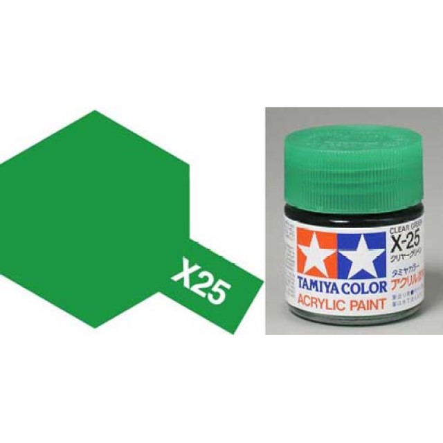 X-25 Clear Green Acrylic 