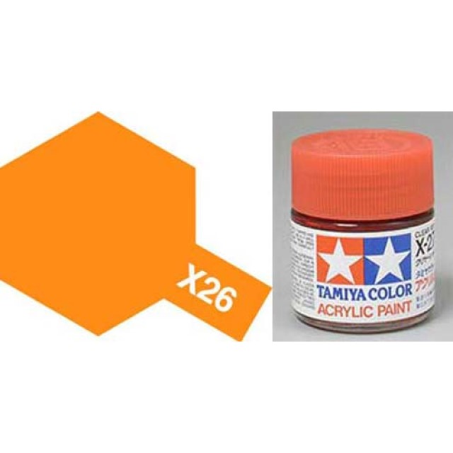 X-26 Clear Orange Acrylic