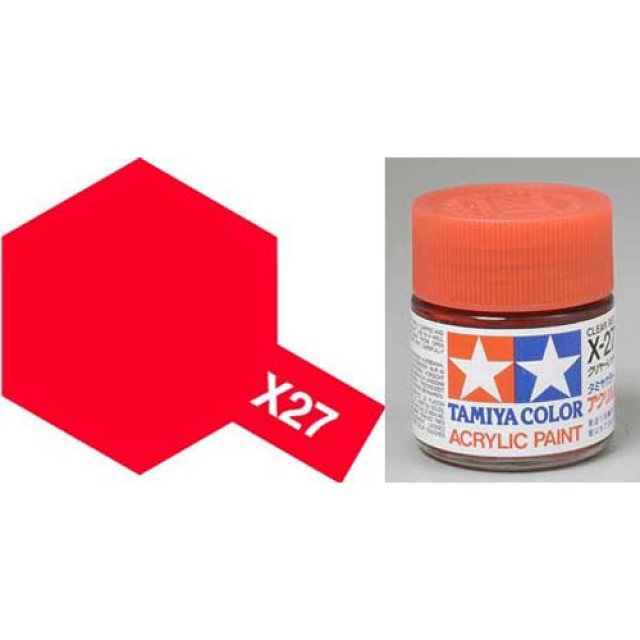 X-27 Clear Red Acrylic