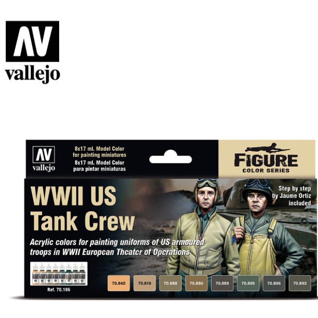WWII US Tank Crew (8 Colour Set)