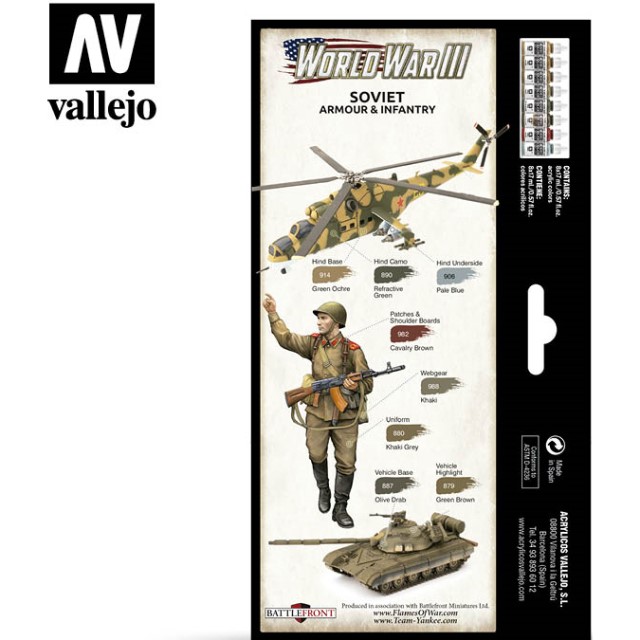 WWIII Soviet Armour & Infantry (8 Colour Set)
