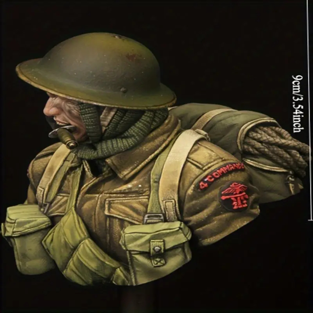 WWII Resin Model Figure Bust British Commandos