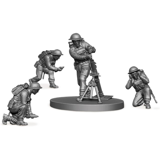 British Mortar With Crew "1939-45"